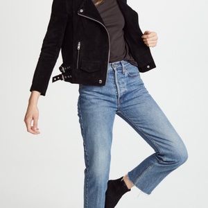 Oak NYC Suede Rider Jaket